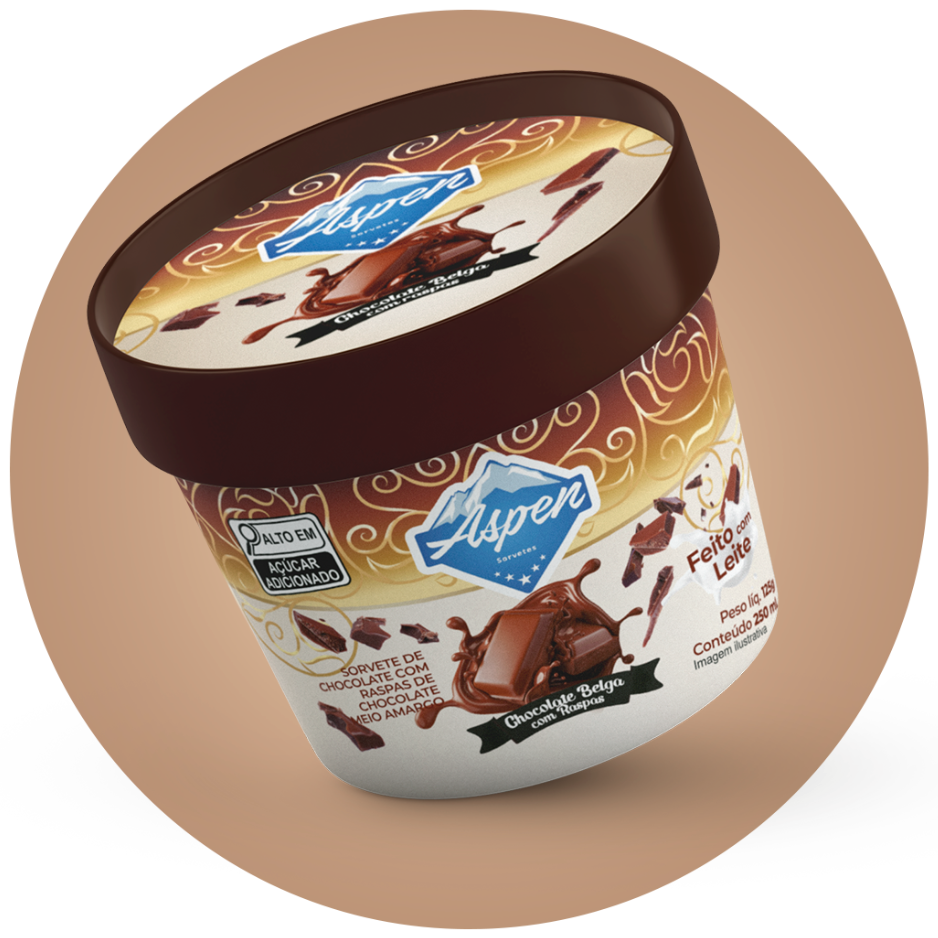 Sorvete Pote 250 ml chocolate